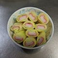 由芽15's cooksnap of when they made ［簡単カニカマ キャベツ クルクル巻き］.