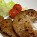 yummy?'s cooksnap of when they made 照り焼き味★れんこんの挟みハンバーグ.