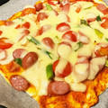 rie-rie's cooksnap of when they made 焼くまで10分！袋でもむだけHM簡単ピザ.