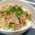 ☆のん☆☆'s cooksnap of when they made 秒速で完食▶▶ねぎ塩だれガーリック豚丼.