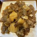 まめ郎's cooksnap of when they made 豚バラ蒟蒻とじゃが芋の韓流肉じゃが♪.