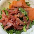 逸ちゃんママ's cooksnap of when they made 【楽めし】春菊とベーコンのサラダ.