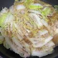 miyu✩‧₊˚'s cooksnap of when they made 白菜と餃子の皮のミルフィーユ鍋.