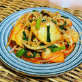 料理男子部's cooksnap of when they made キムチと豆もやしとニラとエノキのナムル.