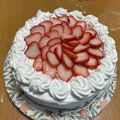 saki.'s cooksnap of when they made お花のような苺のデコレーションケーキ.