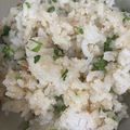 snow012's cooksnap of when they made 超簡単！「焼き明太子と大葉の混ぜご飯」.
