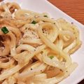 うしろろん's cooksnap of when they made 冷凍うどん＋しらすチーズで簡単節約ランチ.