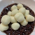 ぱぱぷぅ's cooksnap of when they made 米粉と豆腐の餡だんご.
