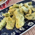 有喜穂's cooksnap of when they made 博多蕾菜☆はかたつぼみな☆の天ぷら.