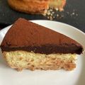 がんばれままちゃん's cooksnap of when they made 二層の贅沢♡チョコチーズケーキ.