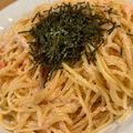 はるきち0211's cooksnap of when they made 白だしで出来る！和風明太クリームパスタ.