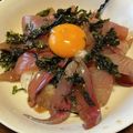 釣り師SUKKY's cooksnap of when they made 麺つゆで時短♪ブリの簡単漬け丼.