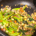 にこわんSmile's cooksnap of when they made ◇♪簡単！小松菜と合挽き肉の炒め煮♪◇.