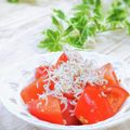 Satoco❋'s cooksnap of when they made トマトとしらすのサラダ.