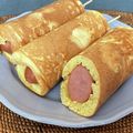 Runa/Rumi's cooksnap of when they made 揚げない✽卵焼き器でアメリカンドッグ風✽.