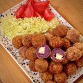 ごちそうちゃん's cooksnap of when they made 紫芋の塩あまっコロッケ☆（チーズ入り）.