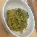 futaba8's cooksnap of when they made 人参の葉でジェノベーゼ風パスタ.