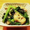 かなりんココりん's cooksnap of when they made ＊小松菜とレンコンのごま和え＊.