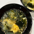sato3★'s cooksnap of when they made 鶏ガラの素で 美味しい 卵 ワカメスープ.