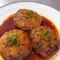 クックおうまま☆'s cooksnap of when they made 簡単@豚挽き肉と大葉のつくねバーグ.