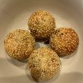 イベント大好き！'s cooksnap of when they made たこ焼き器で簡単！揚げずにゴマ団子.