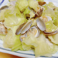 ルパンのかあさん☆彡's cooksnap of when they made ☆あさりときゃべつのにんにく炒め☆.