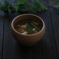 まろんかふぇ's cooksnap of when they made いんげんと油揚げの味噌汁.