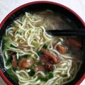くーまんず's cooksnap of when they made ラーメンに！焼豚の代わりに焼き鳥の缶詰.