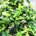 くぅ＆つぅのママ's cooksnap of when they made のらぼう菜（小松菜でも）と海苔ツナナムル.
