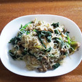 おかずさん88's cooksnap of when they made 簡単ヘルシー★きのこの和風白滝パスタ.