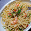meeey's cooksnap of when they made ネギどっさり♡海老の塩昆布パスタ.