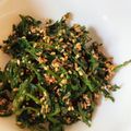 さちぶた♪'s cooksnap of when they made 絶品☆春菊のごま和え☆お弁当にも♪.