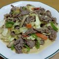55才のおじさん's cooksnap of when they made 牛肉と野菜の甘辛炒め.