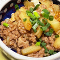 zaruzaru's cooksnap of when they made 給食の味♪じゃがいものそぼろ炒め.