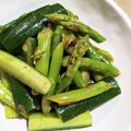 mufuron's cooksnap of when they made アスパラと胡瓜の即席梅漬け.