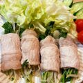 よーこ♡♡'s cooksnap of when they made 電子レンジで簡単☆豆苗もやしの豚バラ巻き.