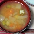 だぁしま's cooksnap of when they made 簡単♪とろとろオクラのスープ.