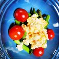ozameg's cooksnap of when they made アスパラとゆで卵のサラダ.