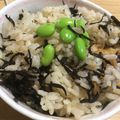 さおりん@料理特訓中's cooksnap of when they made 梅ひじきの炊き込みご飯。.