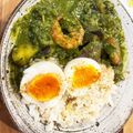すずわんこ's cooksnap of when they made エビとホウレン草のココナツカレー.