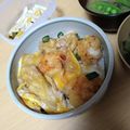 よちりん's cooksnap of when they made 天ぷらの残りで！☆甘辛玉子天丼☆.