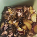 颯＆楓's cooksnap of when they made さつま芋と切り昆布の煮物.
