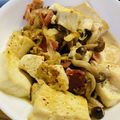 ariyuch's cooksnap of when they made 木綿豆腐･きのこ･ベーコンバター醤油焼き.