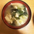 さき8888's cooksnap of when they made かぶと豆腐とわかめのお味噌汁.