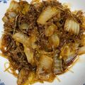 ☆すぬぴっぴ☆'s cooksnap of when they made 満腹★白菜と春雨のオイスターソース炒め煮.