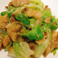 YU♡CO's cooksnap of when they made 甘辛♡豚こまレタスのオイスターソース炒め.