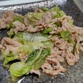 fu♪♪'s cooksnap of when they made 【楽めし】豚とレタスの簡単炒め.