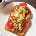 真観子さん's cooksnap of when they made 焼きトマ納豆トースト.