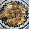 nonomura's cooksnap of when they made 挽き肉とたまねぎとたまごで丼！！！.