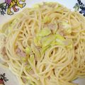 Ocean_ray's cooksnap of when they made キャベツとツナの和風パスタ.